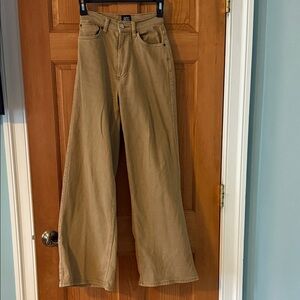 BDG Urban Outfitters Size 24 Women's Teen Girl Brown Tan Wide-Leg Jeans